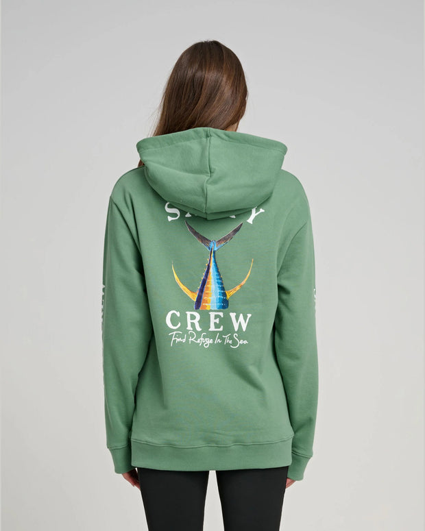 Salty Crew Womens Tailed Hoody Sage Green