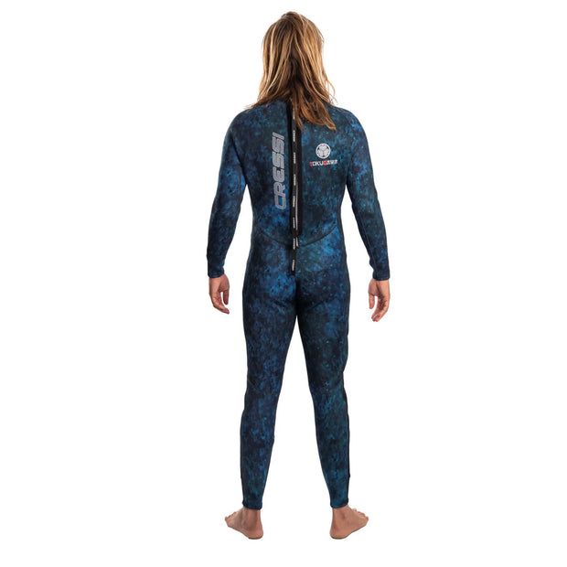 Cressi Tokugawa 3mm 1 Piece Wetsuit Camo Blue