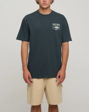 Salty Crew Angler Standard Tee Coal