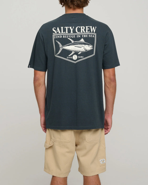 Salty Crew Angler Standard Tee Coal