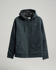 Salty Crew Anchor Quilted Zip Fleece Coal Black