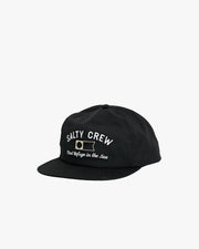 Salty Crew Nautical 5 Panel Hat Black