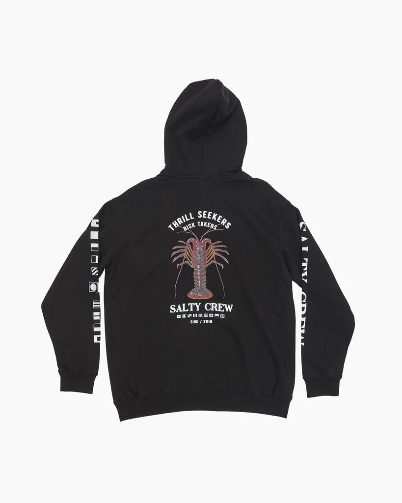 Salty Crew Buggin Out Crew Hoodie Black TackleWest