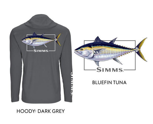 Simms Graphic Solartech Hoody Bluefin Tuna