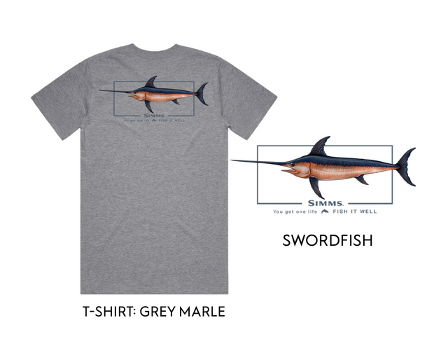 Simms Artist Tee Swordfish Fish it Well