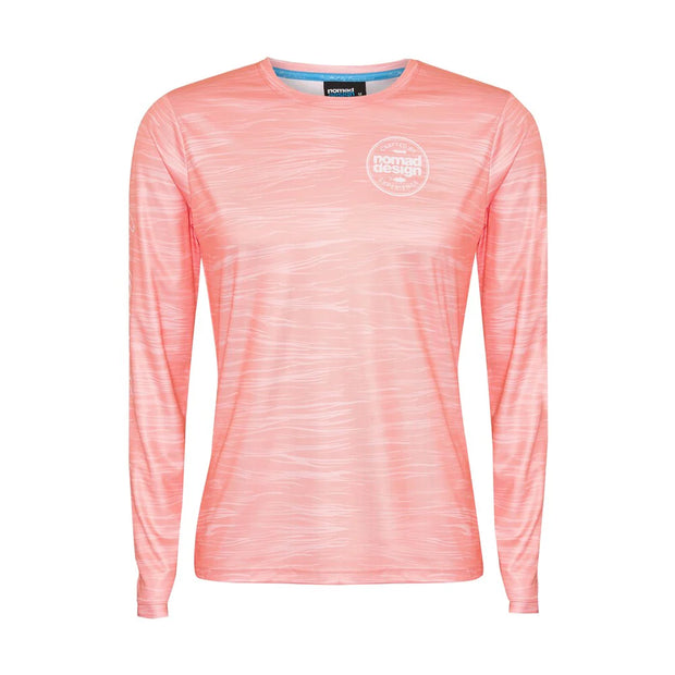 Nomad Design Tech Shirt Womens Coral Swell