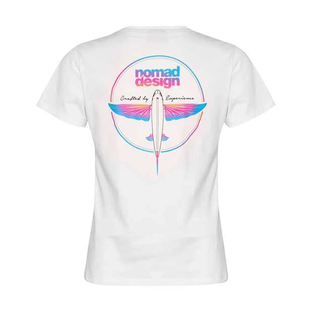 Nomad Design Tee Womens Flyer White