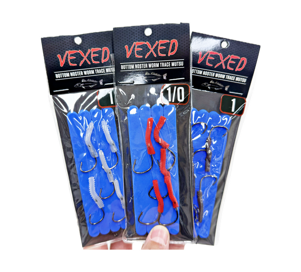 Vexed Bottom Worm Mustu Mono Assist 5pk