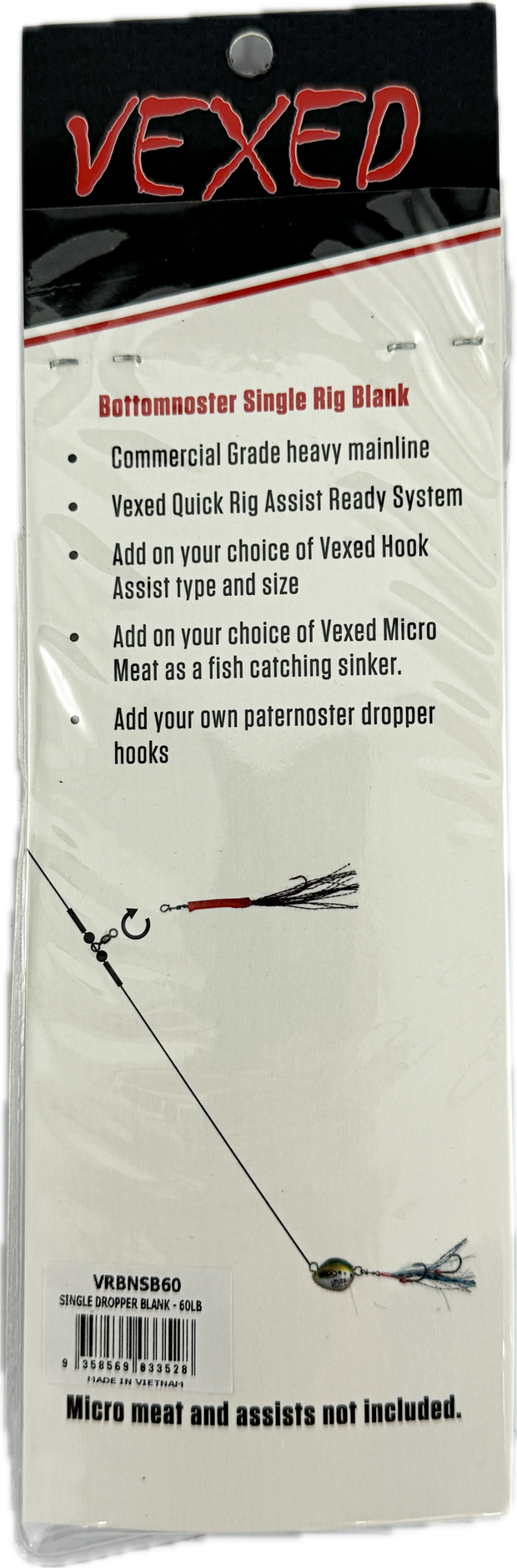 Vexed Singlenoster Rig Blank 3pk