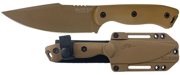 KABAR KBBK18 BECKER HARPOON KNIFE WITH TAN CELCON SHEATH