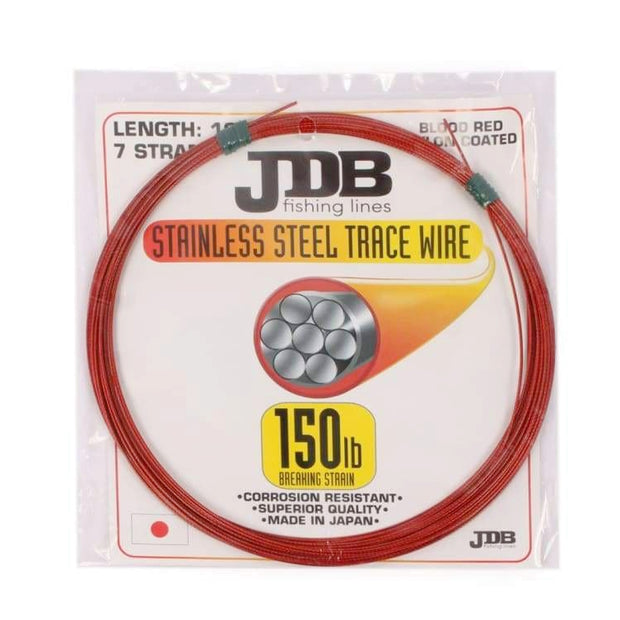 JDB Nylon Coated SS Wire Red