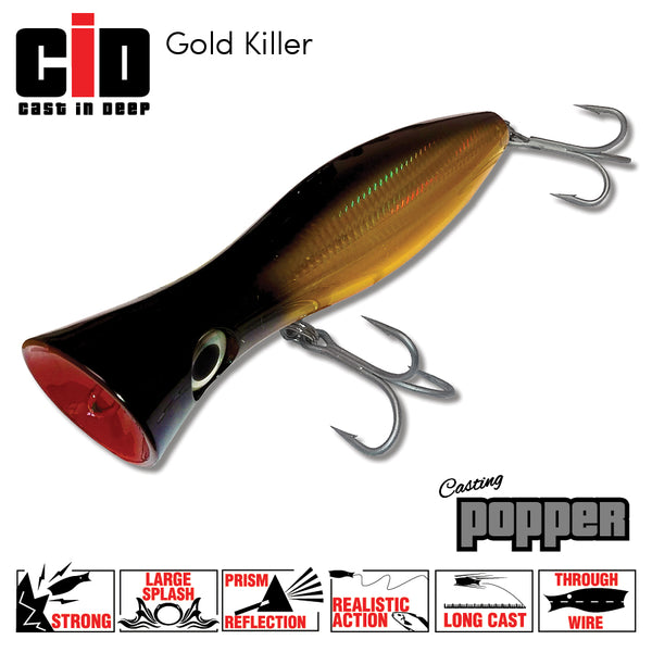 Big Catch Fishing Tackle - CID Popper 160mm 90G